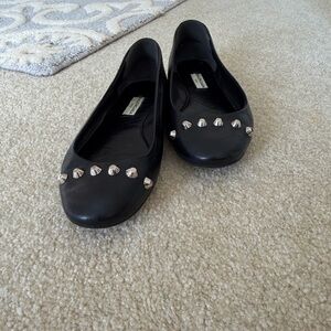 Balenciaga ballerina, black with silver studs